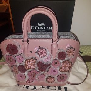 authentic coach dakota tea rose